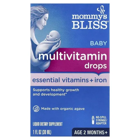 Vitamin tổng hợp chứa sắt hữu cơ Mommy's Bliss cho bé từ 2 tháng tuổi - 30ml