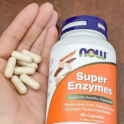 Viên uống Now Super Enzymes |90/180 viên| Giảm gánh nặng & tối ưu hóa quá trình tiêu hóa - Khắc phục các chứng khó tiêu/đầy hơi [SP Chuẩn Mỹ không tem]