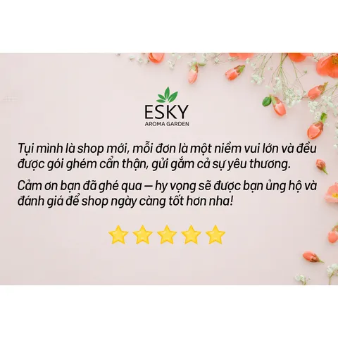 [Tặng tinh dầu] Túi Thơm Hạt Gỗ ESKY Aroma Garden Túi Thơm Treo Ô tô, Khử Mùi Tủ Quần Áo