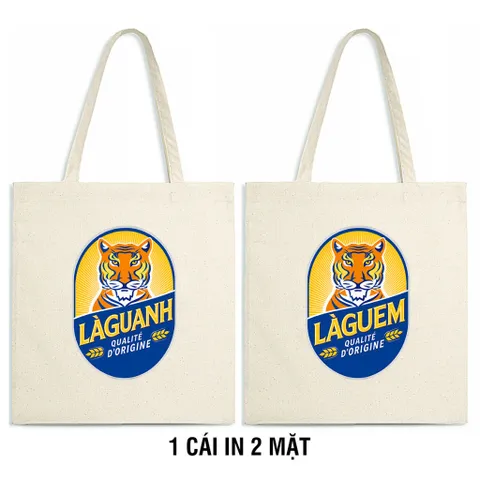 Túi vải bố tote Canvas in logo vui nhộn hài hước quà tặng sáng tạo độc lạ