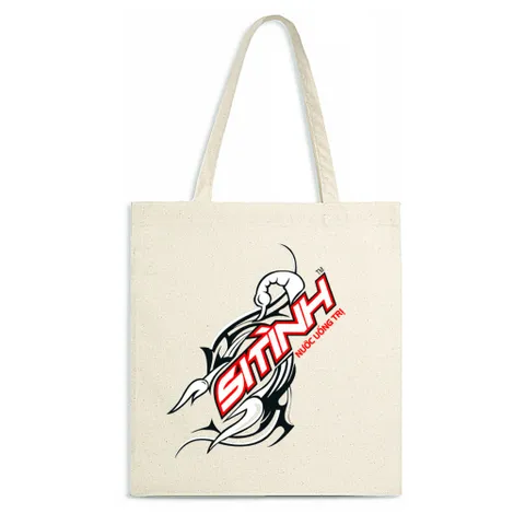 Túi vải bố tote Canvas in logo vui nhộn hài hước quà tặng sáng tạo độc lạ