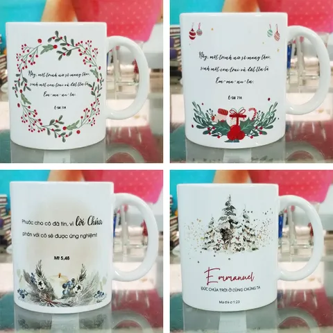 Ly sứ cốc sứ quà tặng Giáng Sinh - Noel, quà tặng Công Giáo