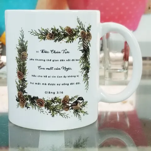 Ly sứ cốc sứ quà tặng Giáng Sinh - Noel, quà tặng Công Giáo