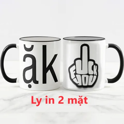 Ly sứ cốc sứ in hình hài hước vui nhộn troll trêu chọc bạn bè