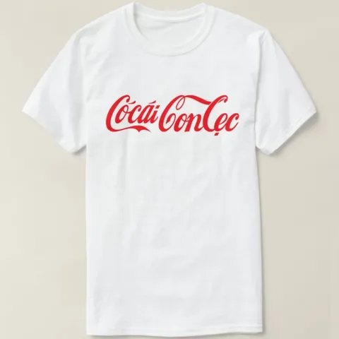 Áo thun in logo Coca-Cola biến tấu hài hước vui nhộn quà tặng áo phông độc lạ