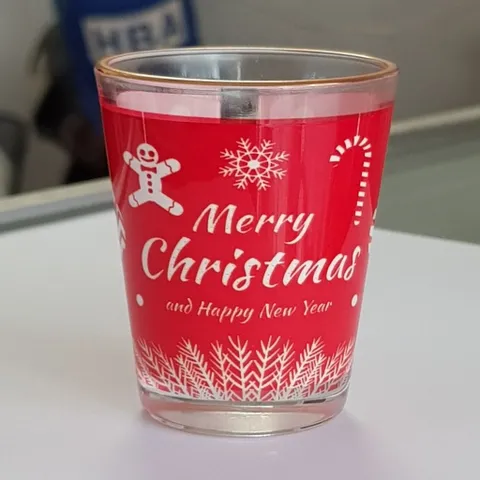Quà tặng lưu niệm Giáng Sinh-Noel ly uống rượu thủy tinh 50ml (1cái)