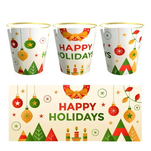 Quà tặng lưu niệm Giáng Sinh-Noel ly uống rượu thủy tinh 50ml (1cái)