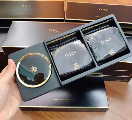 Set phấn nước chống nắng Ohui Ultimate Cover Mesh Cushion SPF50 PA+++ - 1 hộp chính + 2 lõi phụ - Che phủ hoàn hảo, dưỡng trắng da 855690
