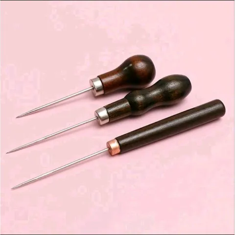 dùi kim thép dụng cụ  độ trục  buộc thẻo cán gỗ độ dù đầu cần
