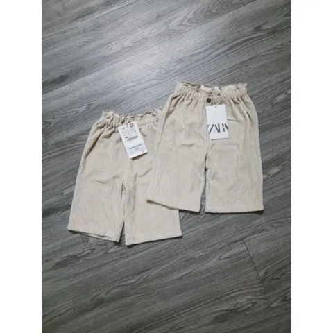 (Auth) Quần ống suông bé gái hãng Zara kid auth newtag size 9/12m