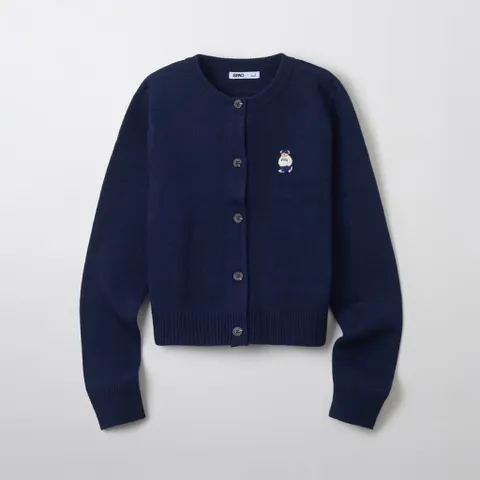 (Chính Hãng) Áo khoác cardigan len gấu nữ hãng SPAO newtag