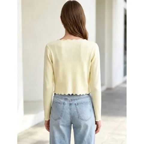(Sale) Áo khoác cardigan len nhung tăm nữ She In