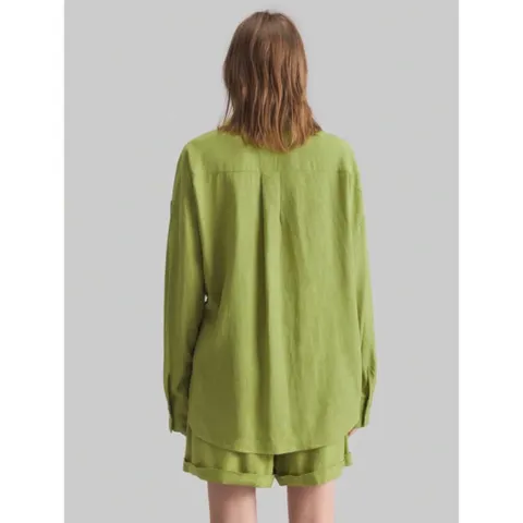 (Chính Hãng) Set bộ áo sơ,quần short đùi nữ chất linen đi biển,du lịch hãng Ontre She In
