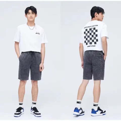 (Chính Hãng) Quần short jeans,đùi bò nam hãng Semir newtag
