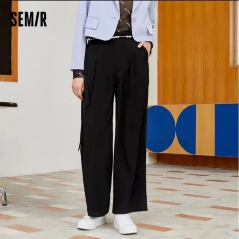 (Chính Hãng) Quần vải ống suông nữ hãng Semir newtag