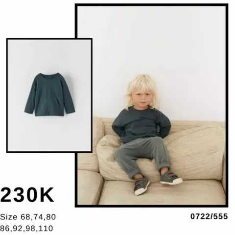 (Auth) Áo zara kid authentic newtag size 9/12m