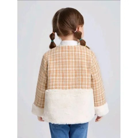 (Sale) Áo khoác dạ lông bé gái hãng She In