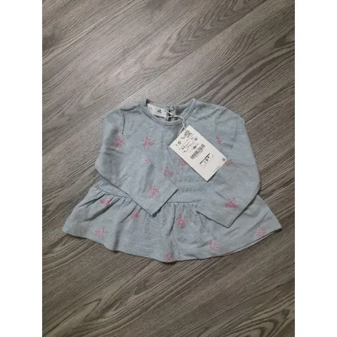 (Auth) Áo kiểu bé gái hãng Zara kid Auth newtag size 6/9m