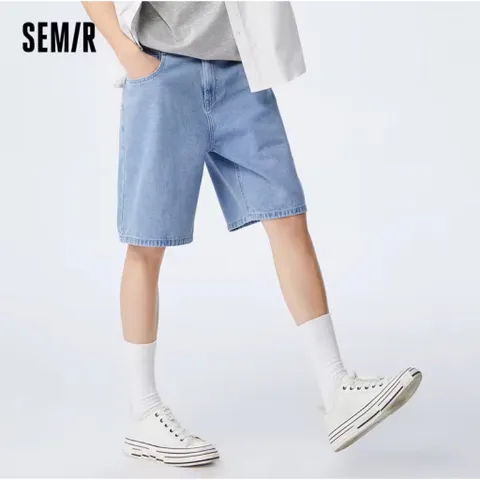 (Chính Hãng) Quần đùi bò,short jeans nam hãng Semir newtag