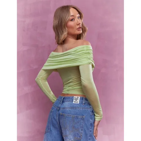 (Auth) Áo thun trễ vai nữ hãng Missguided uk