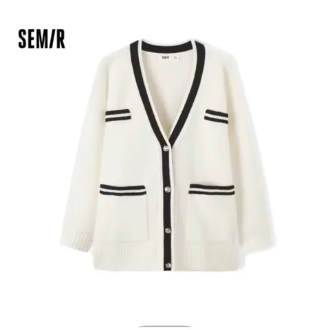 (Chính Hãng) Áo khoác cardigan len nữ hãng Semir