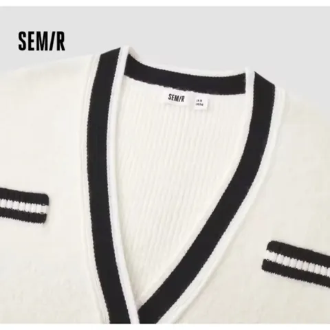 (Chính Hãng) Áo khoác cardigan len nữ hãng Semir