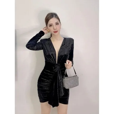 (Sale) Váy nhung kiểu nữ She In