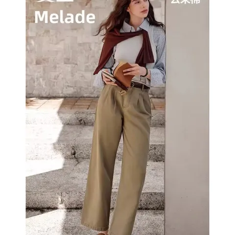 (Chính Hãng) Quần jeans nữ ống rộng hãng Semir