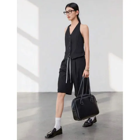 (Sale) Set bộ áo ghile yếm,quần short đùi nữ hãng Dazy