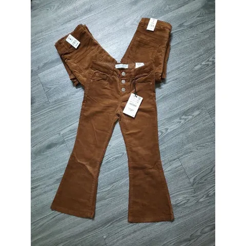 (Chính Hãng) Quần nhung ống loe bé gái hãng Zara Auth Newtag