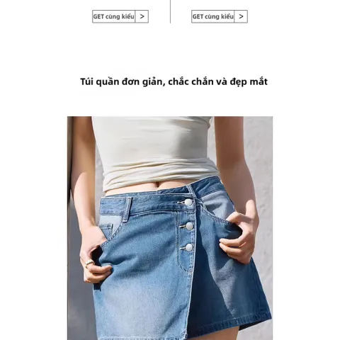 (Chính Hãng) Quần bò,jeans giả váy nữ hãng Semir newtag