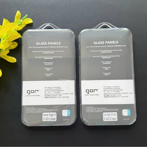Bộ 2 kính cường lực GOR Honor Magic 9  , Magic 9 Pro Max trong suốt, siêu mượt Hãng GOR