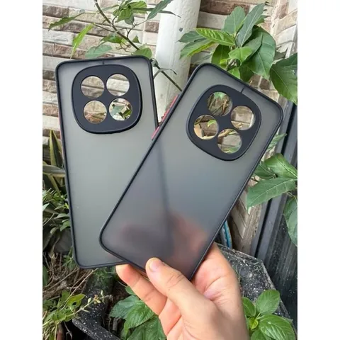 Ốp lưng Xiaomi Redmi Note 15 4G/5G, Note 15 Pro 5G nhám viền màu,chống bám vân tay ( màu Đen)