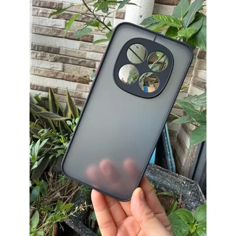 Ốp lưng Xiaomi Redmi Note 15 4G/5G, Note 15 Pro 5G nhám viền màu,chống bám vân tay ( màu Đen)