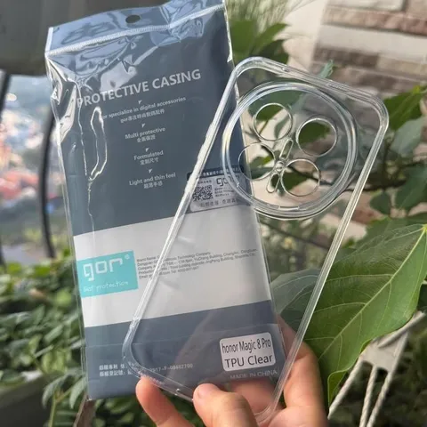 Ốp lưng dẻo GOR Vivo X300 , X300 Pro trong suốt, bảo vệ Camera