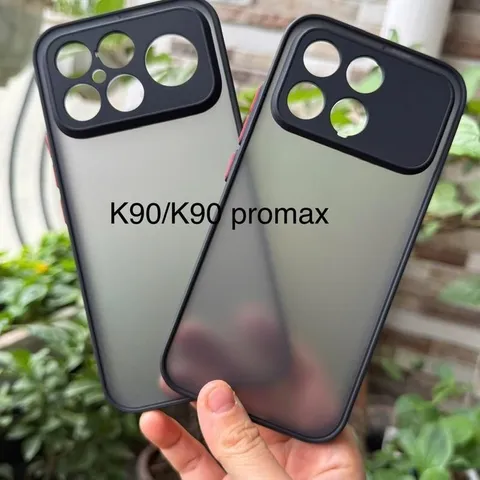 Ốp lưng Xiaomi Redmi K90 , K90 Pro Max nhám viền màu,chống bám vân tay ( màu Đen)