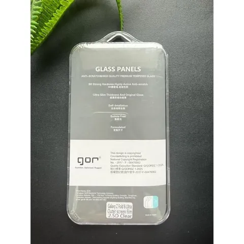 ￼Bộ 2 kính cường lực GOR Samsung Galaxy Z Fold 8 , Z Fold 8 Ultra trong suốt, siêu mượt Hãng GOR