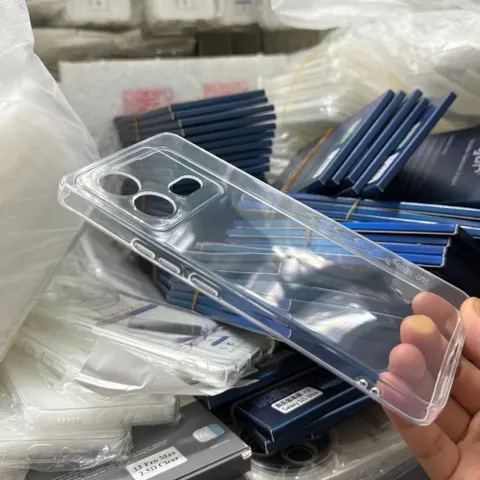 Ốp lưng Vivo iQOO Neo 8 dẻo trong suốt, bảo vệ Camera