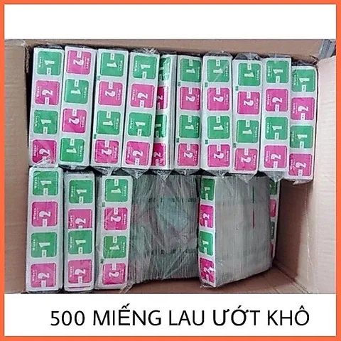 12 bộ Giấy lau màn hình điện thoại 1 ướt, 1 khô