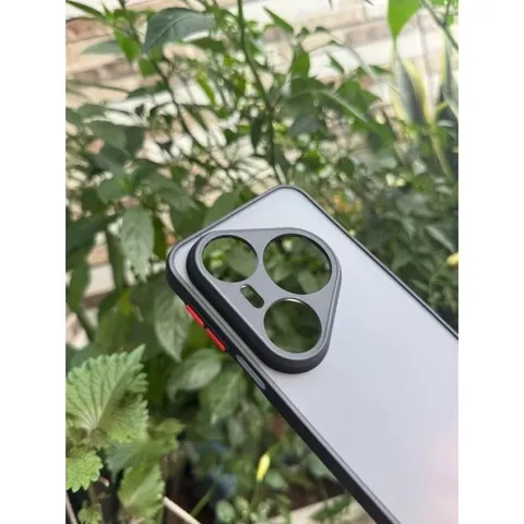 Ốp lưng Huawei Pura P80 Pro , P80 Ultra nhám viền màu, chống bám vân tay ( màu Đen)