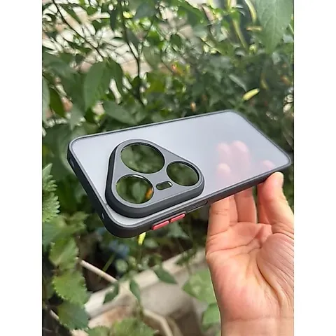 Ốp lưng Huawei Pura P80 Pro , P80 Ultra nhám viền màu, chống bám vân tay ( màu Đen)