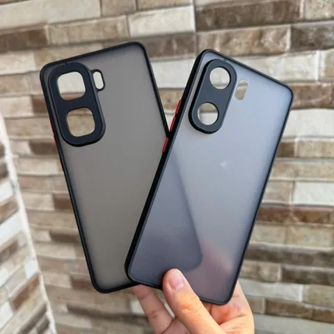 ￼Ốp lưng nhám iQOO Neo 10,Neo 10 pro viền dẻo, lưng cứng (đen)