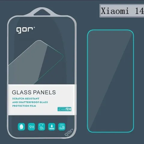 Kính cường lực GOR Xiaomi 14 trong suốt , siêu mượt Chính Hãng GOR ( hộp 2 miếng)