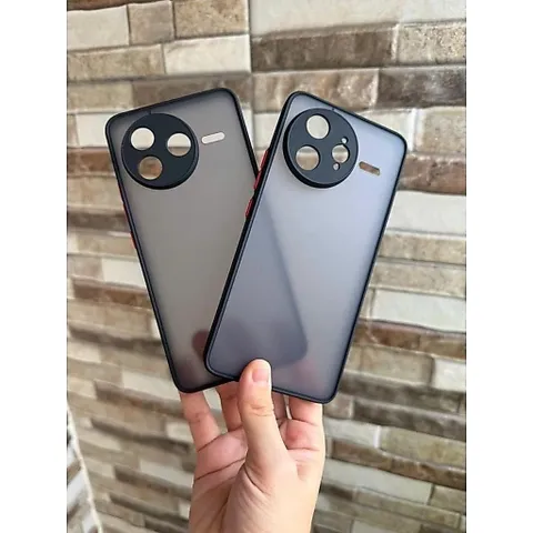 Ốp lưng nhám Xiaomi Redmi K80 , K80 Pro viền dẻo, lưng cứng (đen)