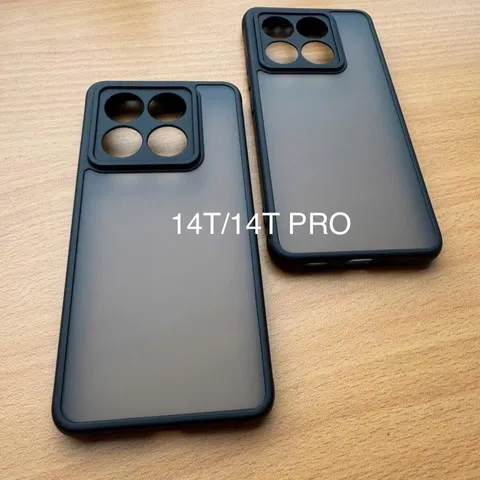 Ốp lưng nhám Xiaomi 14T / 14 pro dẻo, lưng cứng (đen)