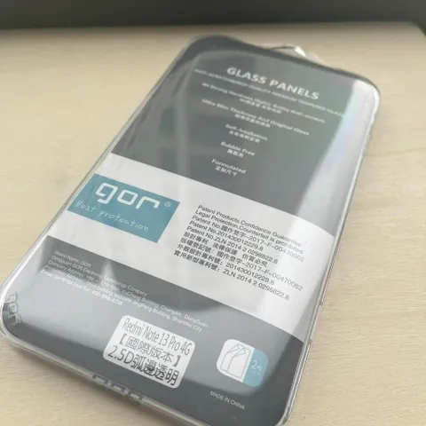 Kính cường lực GOR Xiaomi Redmi Note 13 4G, note 12 pro 4g trong suốt 2.5D ( hộp 2 miếng)