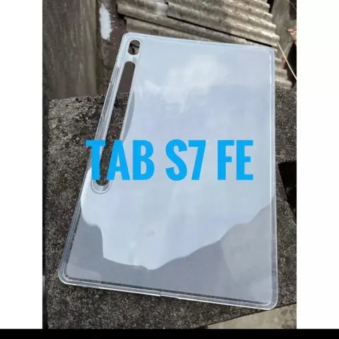 Ốp dẻo Samsung Tab S7 FE trong mờ, chống bám vân tay