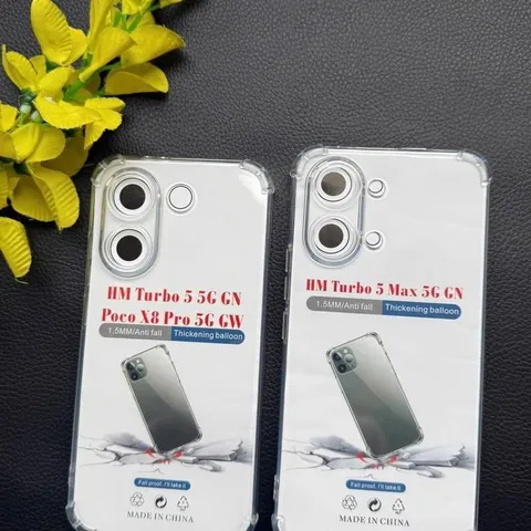 ￼Ốp lưng dẻo Xi..ao..mi Red..mi Turbo 5 , Turbo 5 Max chống sốc 4 góc, trong Suốt Bảo Vệ Camera