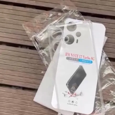 Ốp lưng silicon Xiaomi Redmi Note 12 Turbo trong suốt chống sốc 4 góc