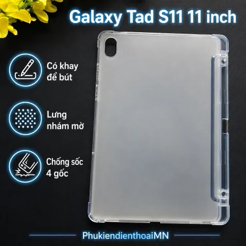 Ốp lưng dẻo Samsung Galaxy Tab S11 11 inch có KHAY ĐỂ BÚT